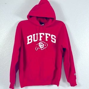 Champion Colorado University, CU buffaloes, fuchsia hoodie sz M